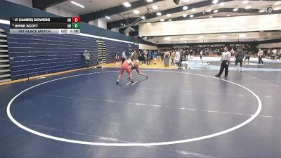 165 lbs 1st Place Match - Jt (James) Bowers, Unattached vs Jesse Scott, Unattached