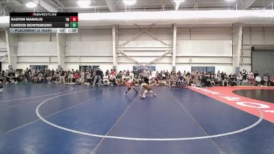 87 lbs Placement (4 Team) - Carson Montenegro, Idaho 1 vs Easton Mamalis, Wyoming Gold