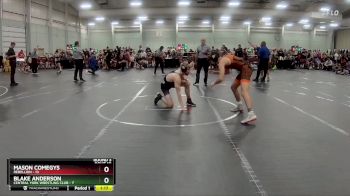 132 lbs Round 3 (8 Team) - Mason Comegys, Rebellion vs Blake Anderson, Central York Wrestling Club