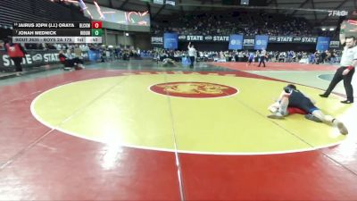 Boys 2A 175 lbs Cons. Round 3 - Jairus Joph (J.J.) Oraya, Black Hills vs Jonah Mednick, Ridgefield