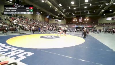 2A 165 lbs Quarterfinal - Jaymon Bailey, North Summit vs Davin Orton, Beaver