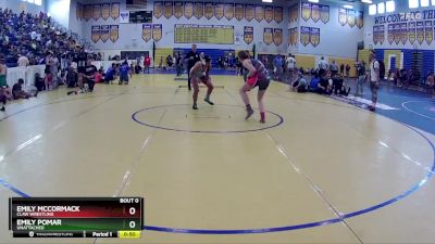 148 lbs Cons. Round 2 - Emily McCormack, Claw Wrestling vs Emily Pomar, Unattached