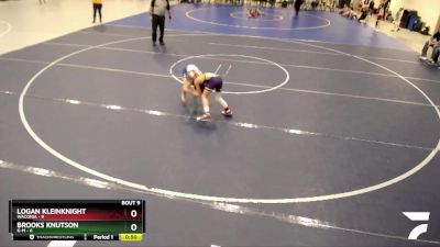 60 lbs Finals (8 Team) - Logan Kleinknight, Waconia vs Brooks Knutson, K-M