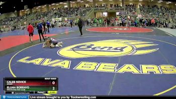 87 lbs Semifinal - Caleb Novick, NWWC vs Elijah Borrayo, Deschutes Mat Club