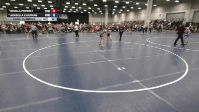 105 lbs Cons. Quarters - Briella Portrey, Big Cat Wrestling Club vs Arabella Chapman, Mat Demon Wrestling Club