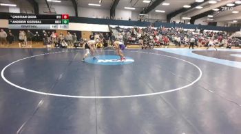 174 lbs Semifinal - Cristian Gioia, New York University vs Andrew Kozubal, Messiah