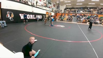 115 lbs Round 5 - Landon Asay, Lovell Middle School vs Joshua Hernandez, Cody Middle School