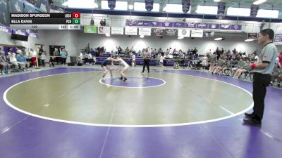 100 lbs Semis & 1st Wb (8 Team) - Ella Davis, Pierce County HS vs Madison Spurgeon, Long County