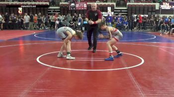 102 lbs Cons. Round 2 - Jace Rauch, Mine Yard Dogs Wrestling Club vs Reece Martell, Billings Senior