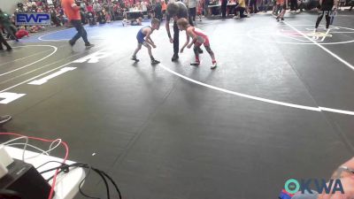 49 lbs Round Of 32 - Rowen Hockett, Caney Valley Wrestling vs Maverick Lee-degraffenreid, Checotah Matcats