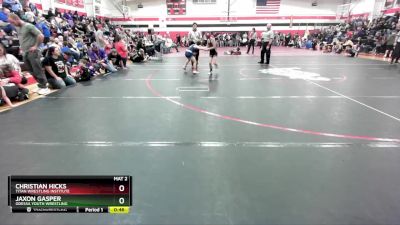 75-80 lbs Cons. Semi - Christian Hicks, Titan Wrestling Institute vs Jaxon Gasper, Odessa Youth Wrestling