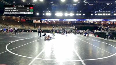 102 lbs 3rd Place Match - Usmon Ulmasov, Caveman vs James Judycki, Lions Wrestling Club