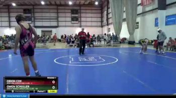 200 lbs Round 1 (6 Team) - Orion Cox, RED LION WRESTLING CLUB vs Owen Schuller, GREAT BRIDGE WRESTLING CLUB