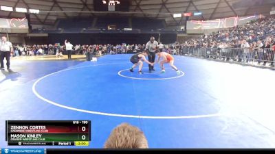 190 lbs Round 1 - Zennon Cortes, Cashmere Wrestling Club vs Mason Kinley, Cruiser Wrestling Club