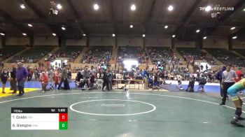 115 lbs Quarterfinal - Tyler Goldin, Complex Training Center vs Antoine Glasgow, The Glasgow Wrestling Academy