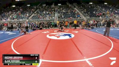 119 lbs Quarterfinal - Antonio Grooman, Cowboy Kids Wrestling Club vs Slade Swensen, Top Of The Rock Wrestling Club