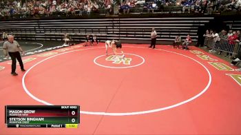 150 lbs Champ. Round 1 - Mason Grow, Mountain View vs Stetson Bingham, Mountain Crest