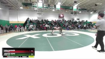132 lbs 5th Place Match - Griffin Keipe, Frank Cox vs Zion Booker, Tallwood