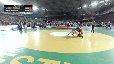 Boys 1A 126 lbs Champ. Round 2 - Aidyn Johnson, Elma vs Lincoln Freeman, Fort Vancouver