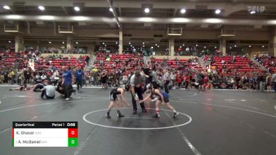 67 lbs Quarterfinal - Anthony McDaniel, Brawlers vs Kael Shaver, Andover Wrestling Club