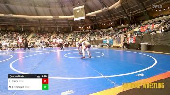 145 lbs Quarterfinal - Luke Black, Jenks Trojan Wrestling Club vs Noah Fitzgerald, Indian Creek Wrestling Club