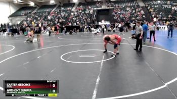 138 lbs Champ. Round 2 - Carter Geschke, NWTC vs Anthony Segura, Grandview Wolves