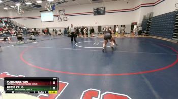 145 lbs 5th Place Match - Maryanne Win, Lewisville Flower Mound (Girls) vs Reese Krug, Keller Timber Creek (Girls)