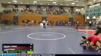126 lbs Champ. Round 3 - Michael Torres, Oakdale vs Logan Banks, Del Oro
