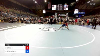 144 lbs Rnd Of 32 - Cayden Rios, TX vs Gregory Torosian, CA