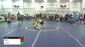 90-C lbs Round 3 - Asher Bell, OH vs Carson Raper, NC