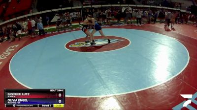 125 lbs 5th Place Match - Brynlee Lutz, Alaska vs Olivia Engel, Washington