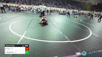 67 lbs Quarterfinal - Baze Fox, Perkins vs Yurric Kommer, Tecumseh Takedown Club