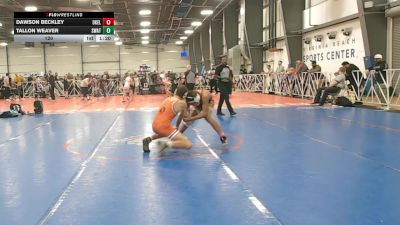 120 lbs Round 4 (2:15pm Saturday) - Dawson Beckley, Oklahoma Elite vs Tallon Weaver, Michigan S.W.A.T.