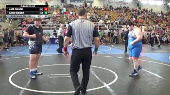 287 lbs 5th Place Match - Gaige Rieder, Cambridge vs Nate Gruor, Dunbar Wrestling Club