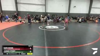 58-64 lbs Round 1 - Corbin Storm, White River Hornets Wrestling Club vs Kate McKee, Askeo International Mat Club