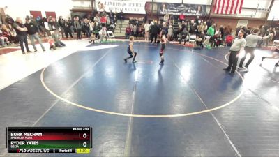 70 lbs Semifinal - Burk Mecham, American Fork vs Ryder Yates, Delta