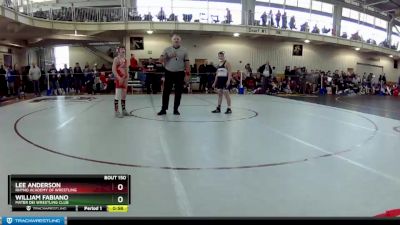 92 lbs Cons. Round 5 - Lee Anderson, Rhyno Academy Of Wrestling vs William Fabiano, Mater Dei Wrestling Club