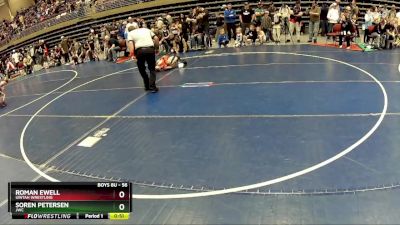 56 lbs Champ. Round 2 - Roman Ewell, Uintah Wrestling vs Soren Petersen, JWC