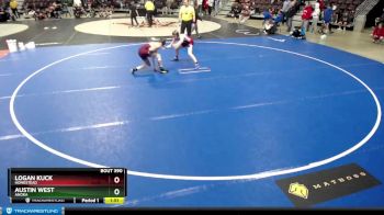 132 lbs Cons. Round 2 - Logan Kuck, Homestead vs Austin West, Anoka