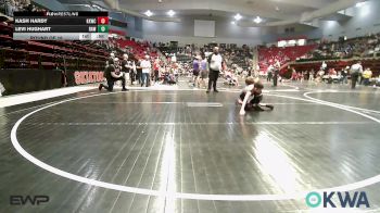 55 lbs Round Of 16 - Kash Hardy, Keystone Kids Wrestling Club vs Levi Hughart, Raw Wrestling Club