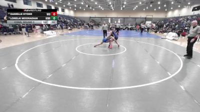 132 lbs Cons. Round 3 - Lorelai Mooradian, New Kent vs Danielle Hyder, Woodson High School