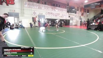 120 lbs Champ. Round 2 - Genesis Chavez, Citrus Valley vs Angelina Petrando, Northgate
