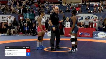 76 kg Quarterfinal - Nkechinyere Nwankwo, Unattached vs Dymond Guilford, Titan Mercury Wrestling Club