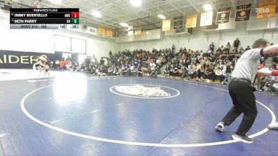 165 lbs Cons. Round 3 - Jimmy Buentello, Norwalk vs Seth Parry, Newport Harbor