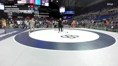 132 lbs Cons. Rd Of 64 - Michael Fudge, MO vs Owen Petersen, IL