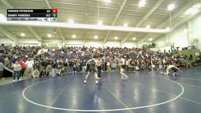 132 lbs Semis - Parker Peterson, Uintah vs Danny Paredes, Westlake