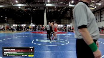 175 lbs Semis (4 Team) - Raine Lowry, WILLIAMSBURG WRESTLING CLUB vs Eamon George, NORTH CAROLINA WRESTLING FACTORY - RED