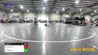 83 lbs Round Of 16 - Charlie Flanery, Cowboy Wrestling Club vs Cole Palma, Neighborhood Wrestling Club