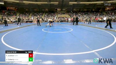 110 lbs Consi Of 16 #2 - Tynan Justice, Hurricane Wrestling Academy vs Jaxon Coberly, Newcastle Youth Wrestling