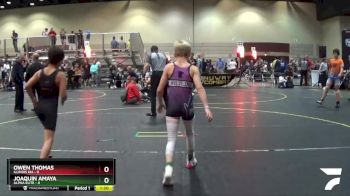 80 lbs Round 2 (4 Team) - Joaquin Amaya, Alpha Elite vs Owen Thomas, Illinois KIA